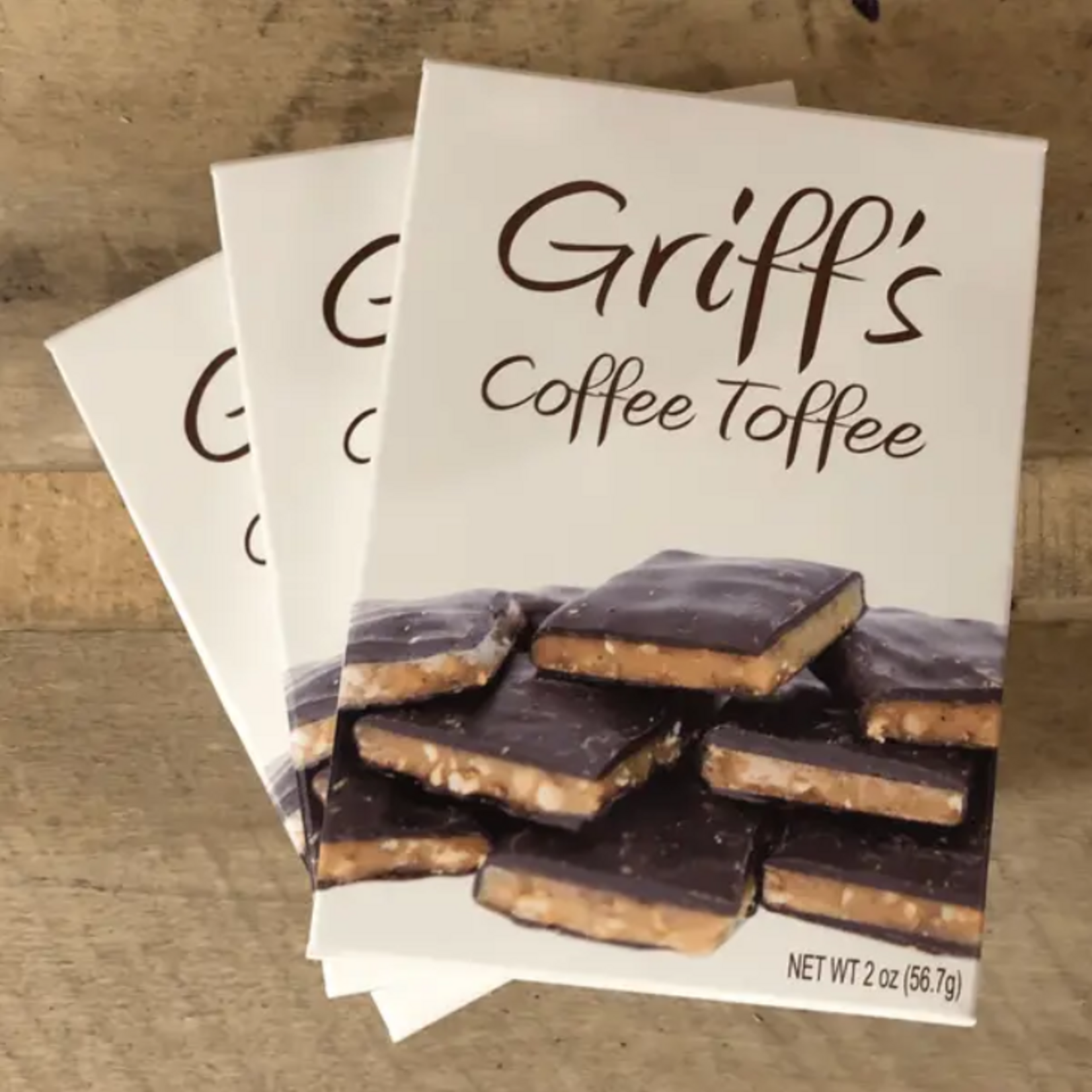 Griff's Toffee Griff's Coffee Toffee - 2oz Dark Chocolate Toffee