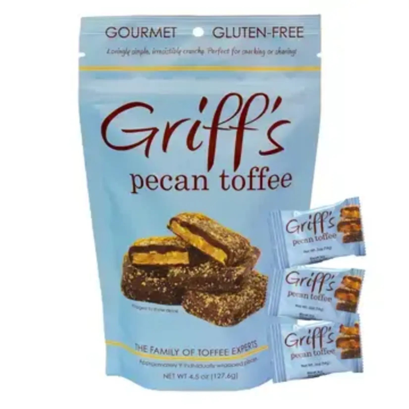 Griff's Toffee Griff's Pecan Toffee - 4.5oz bag