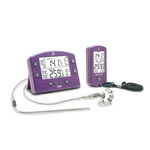 Smoke-Dual Channel Wireless Alarm w/ Remote, Purple