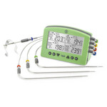 Signals-4 Channel Wi-Fi/ Bluetooth BBQ Alarm Thermometer, Green