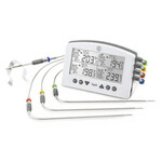 Signals-4 Channel Wi-Fi/ Bluetooth BBQ Alarm Thermometer, White