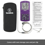 ChefAlarm w/ Pro-Series High Temp Cooking Probe and Case, Purple