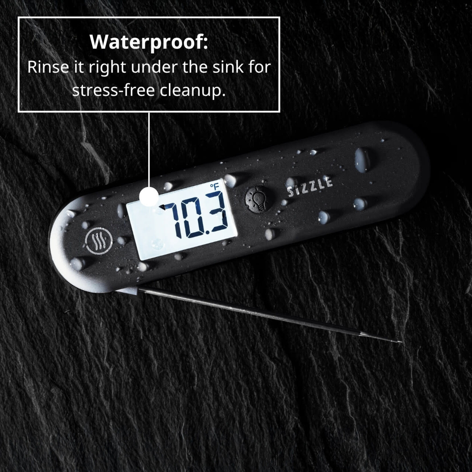 SIZZLE - Digital Instant-Read Thermometer, White