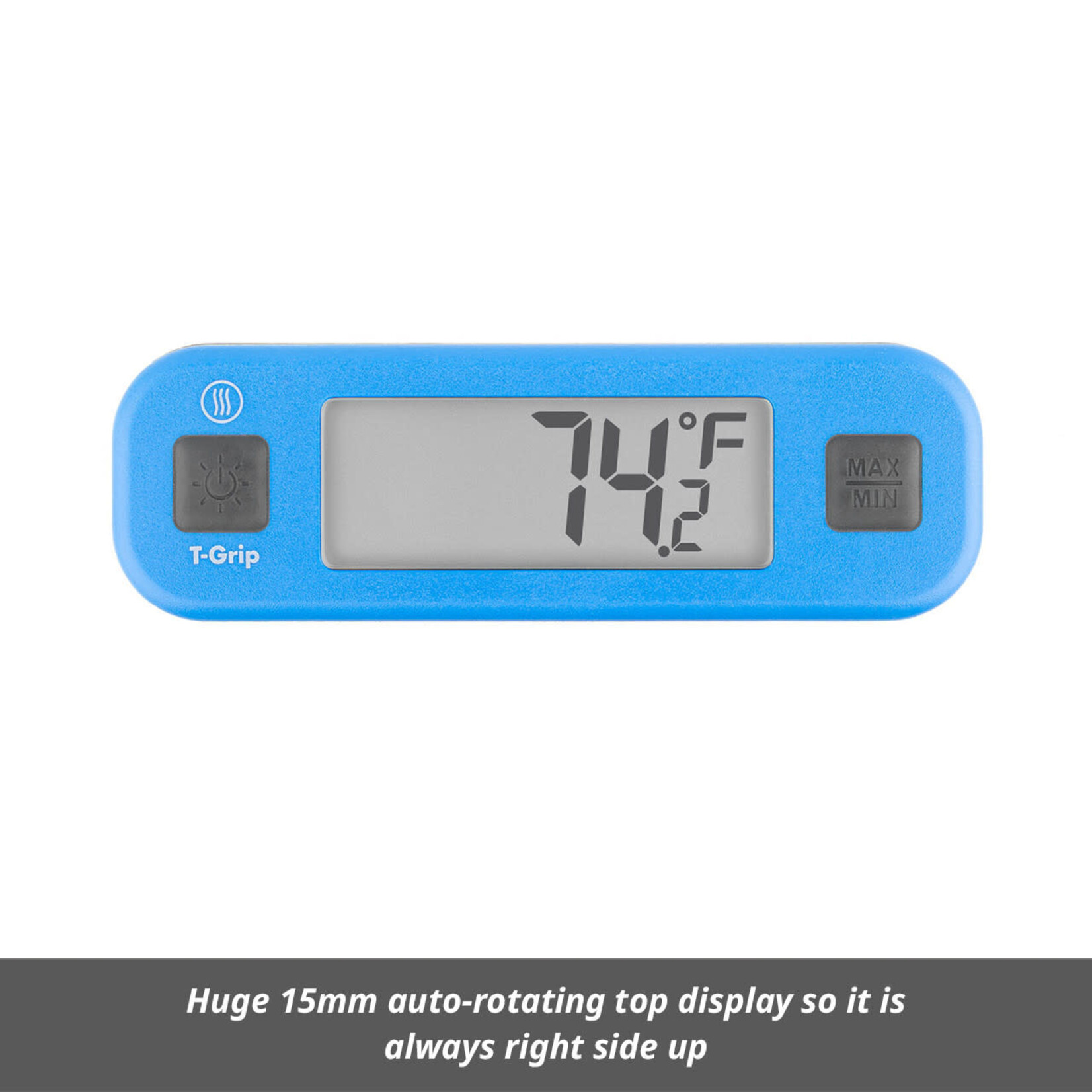 T-Grip Heavy Duty Waterproof Thermometer, 24-Inch, Blue
