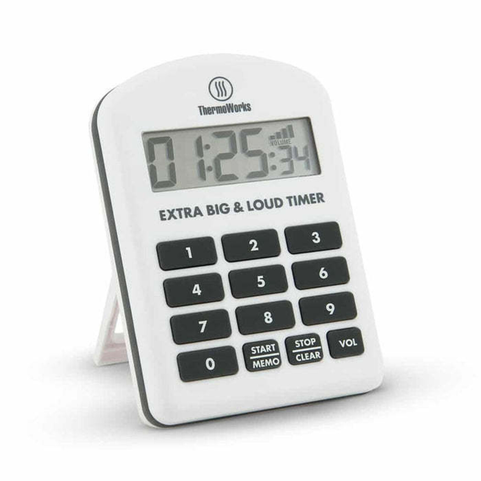 Extra Big & Loud Timer, White