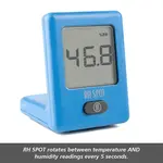 RH SPOT - The Temperature & Humidity Everywhere Thermometer, Blue