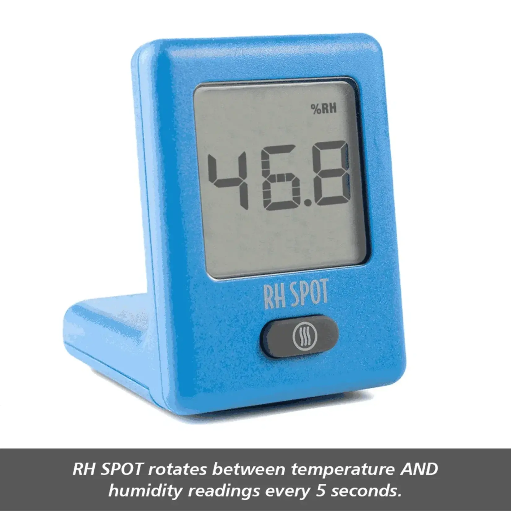 RH SPOT - The Temperature & Humidity Everywhere Thermometer, Blue
