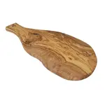 Naturally Med Olive Wood Cutting Board With Handle 16.5''