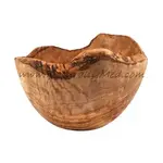 Naturally Med Olive Wood Natural Salad Bowl 10.5''