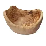 Naturally Med Olive Wood Natural Boat Shaped Fruit / Salad Bowl 14.5''