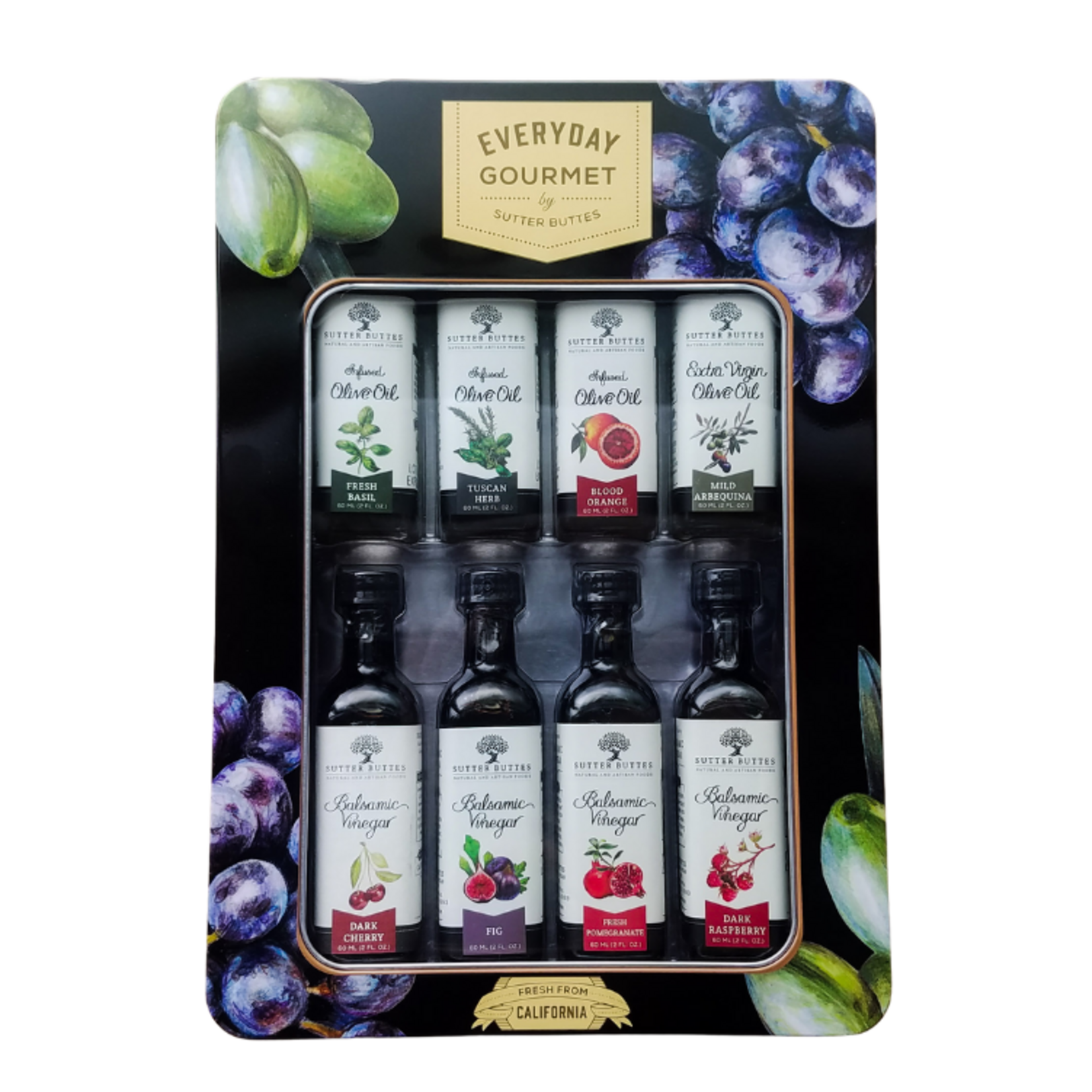 Sutter Buttes Olive Oil Olive Oil & Vinegar Gift Tin | Sutter Buttes Olive Oil