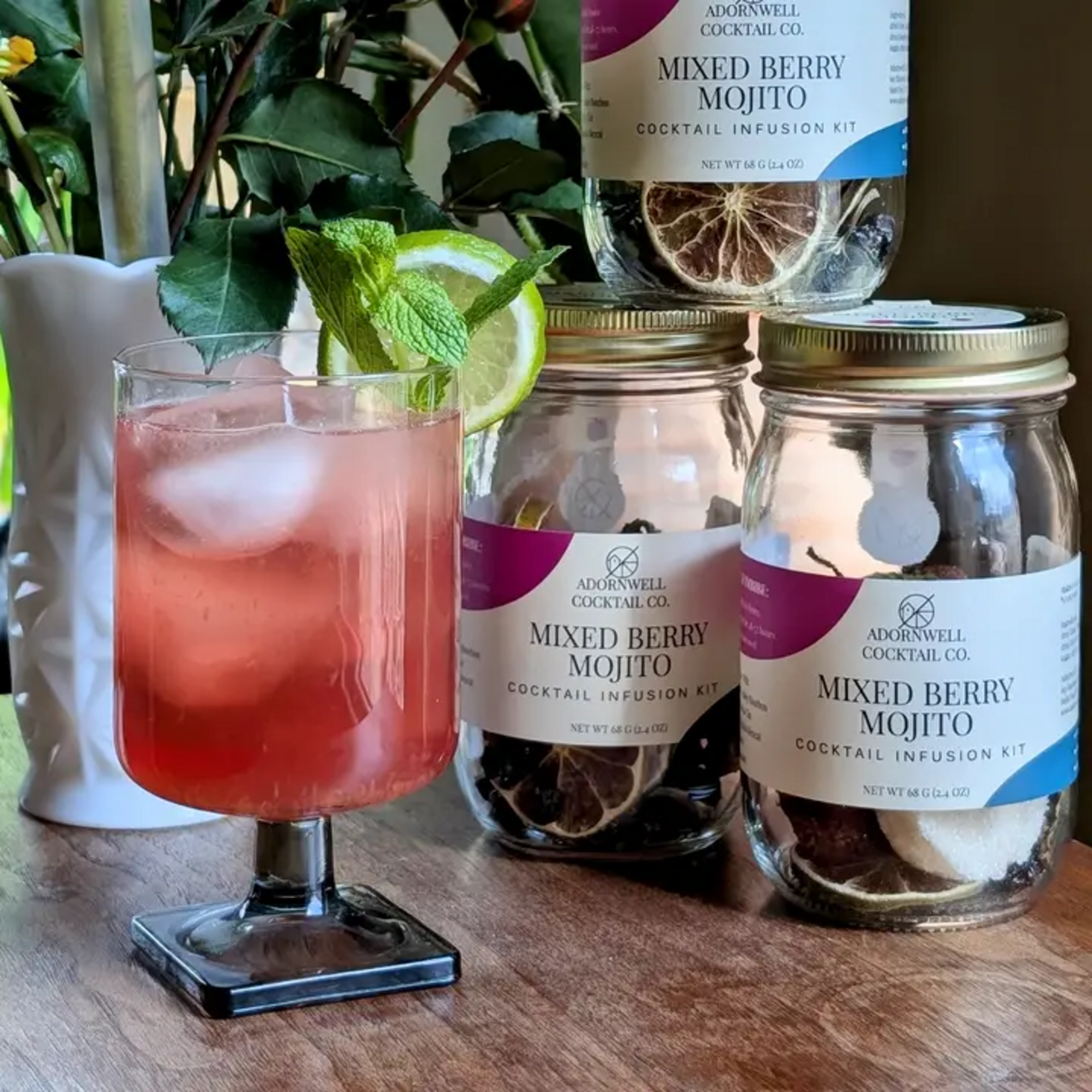 Adornwell Cocktail Co. Mixed Berry Mojito Cocktail Infusion Kit