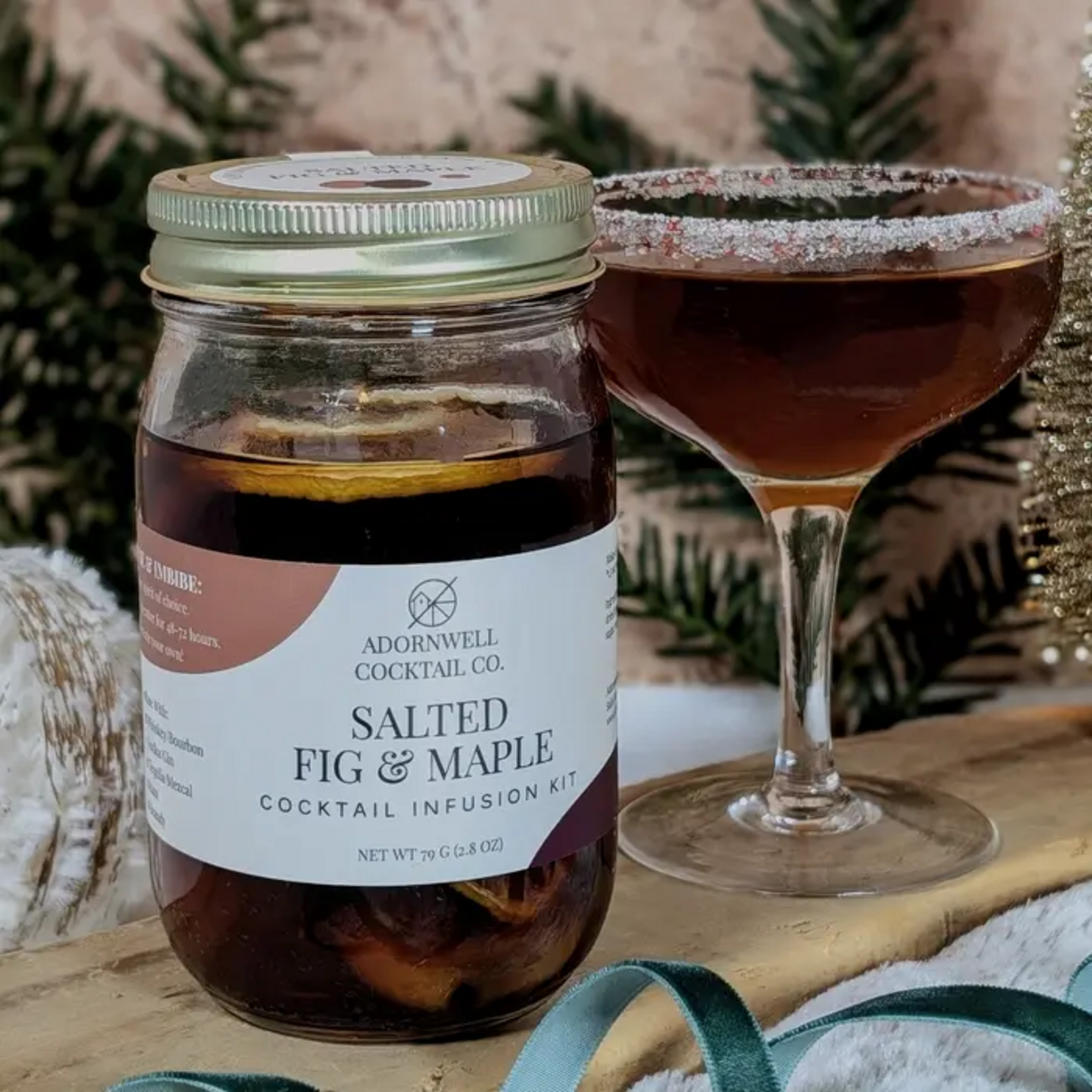 Adornwell Cocktail Co. Salted Fig & Maple Cocktail Infusion Kit