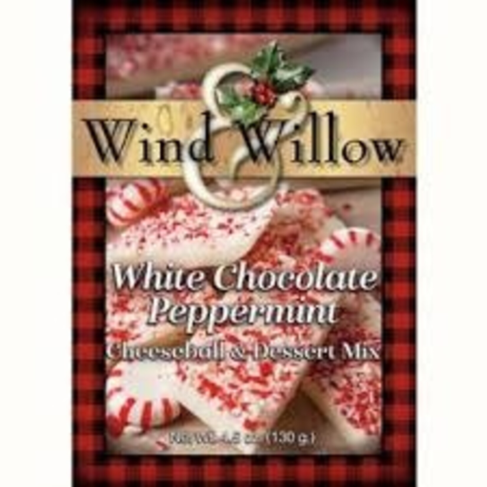 Wind and Willow Holiday White Chocolate Peppermint  Cheeseball and Dessert Mix | Wind and Willow
