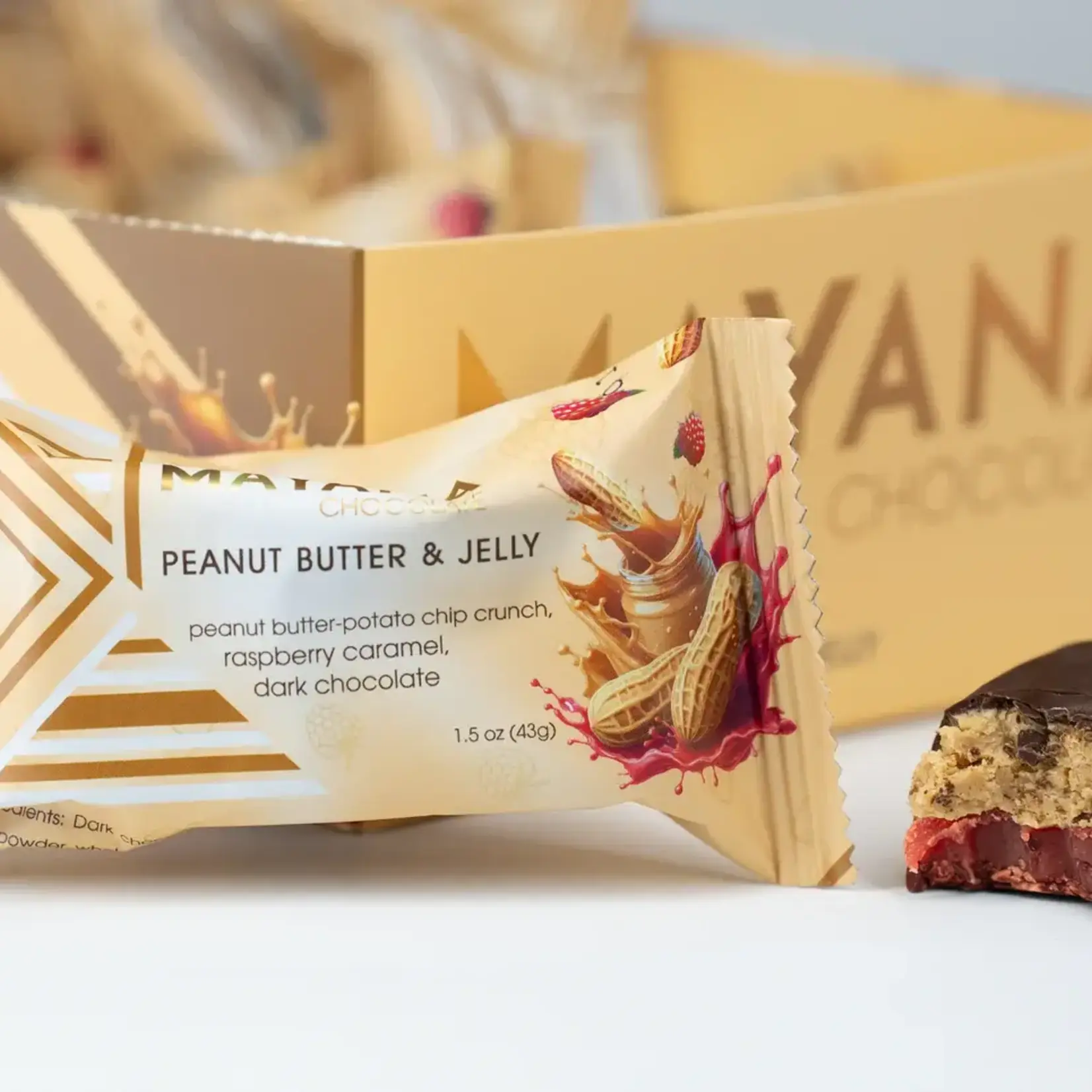 Mayana Chocolate Mayana Mini Peanut Butter & Jelly Bar