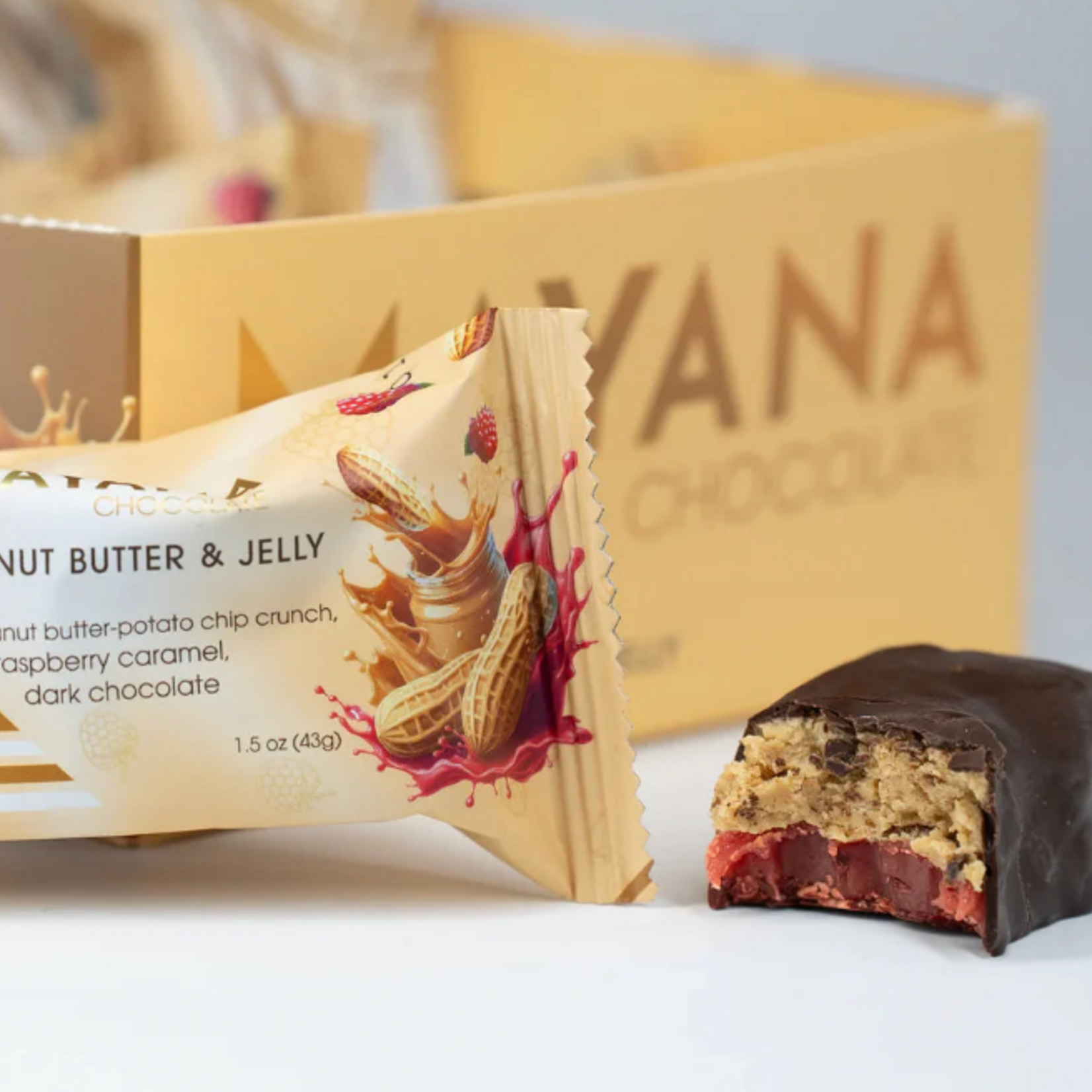 Mayana Chocolate Mayana Mini Peanut Butter & Jelly Bar