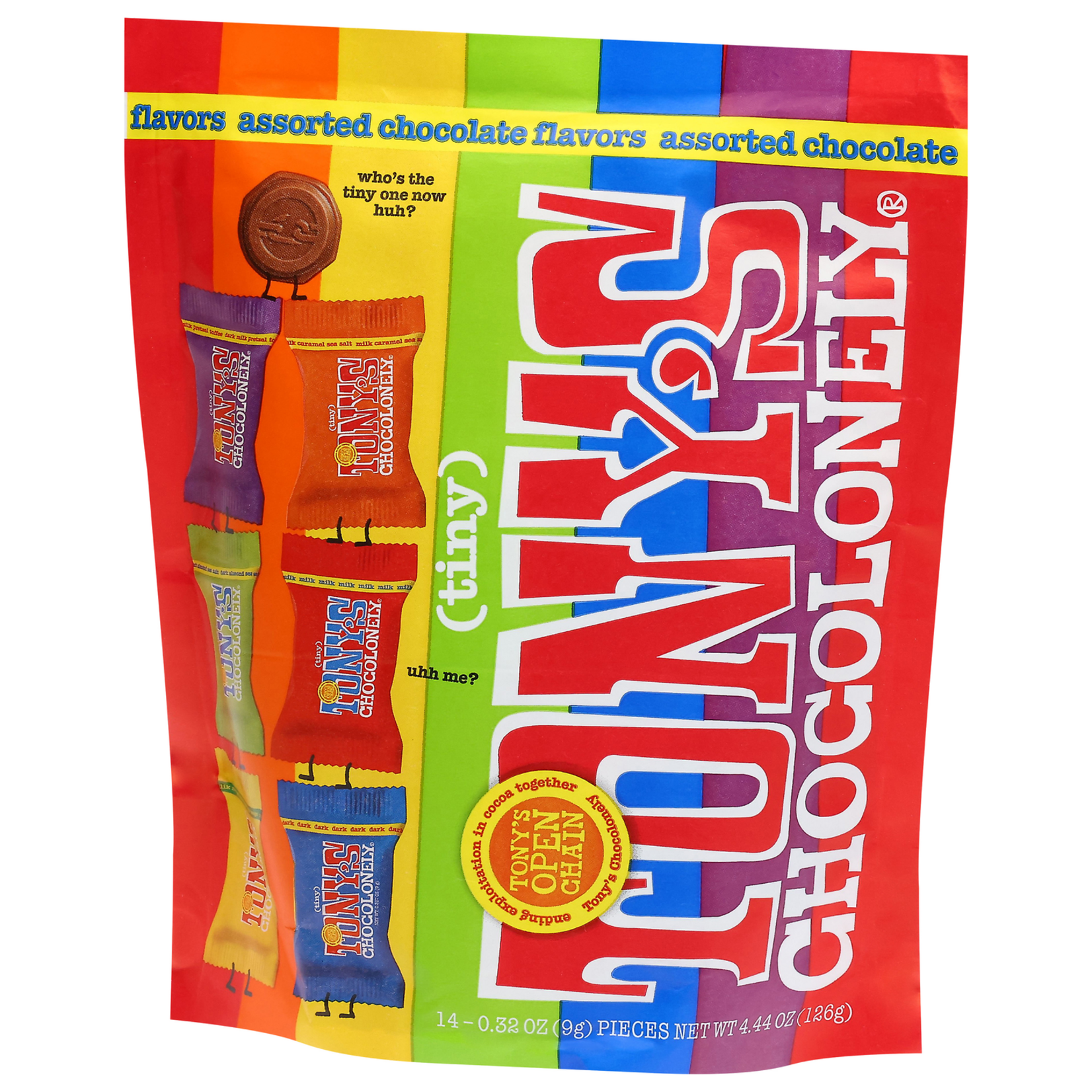 Tony's Chocolonely Tony's Chocolonely Tiny Assorted Chocolate Flavors Pieces Pouch