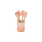 Le Creuset Set Of 5 Classic Utensil Crock W Craft Spatulas Caribbean | Le Creuset