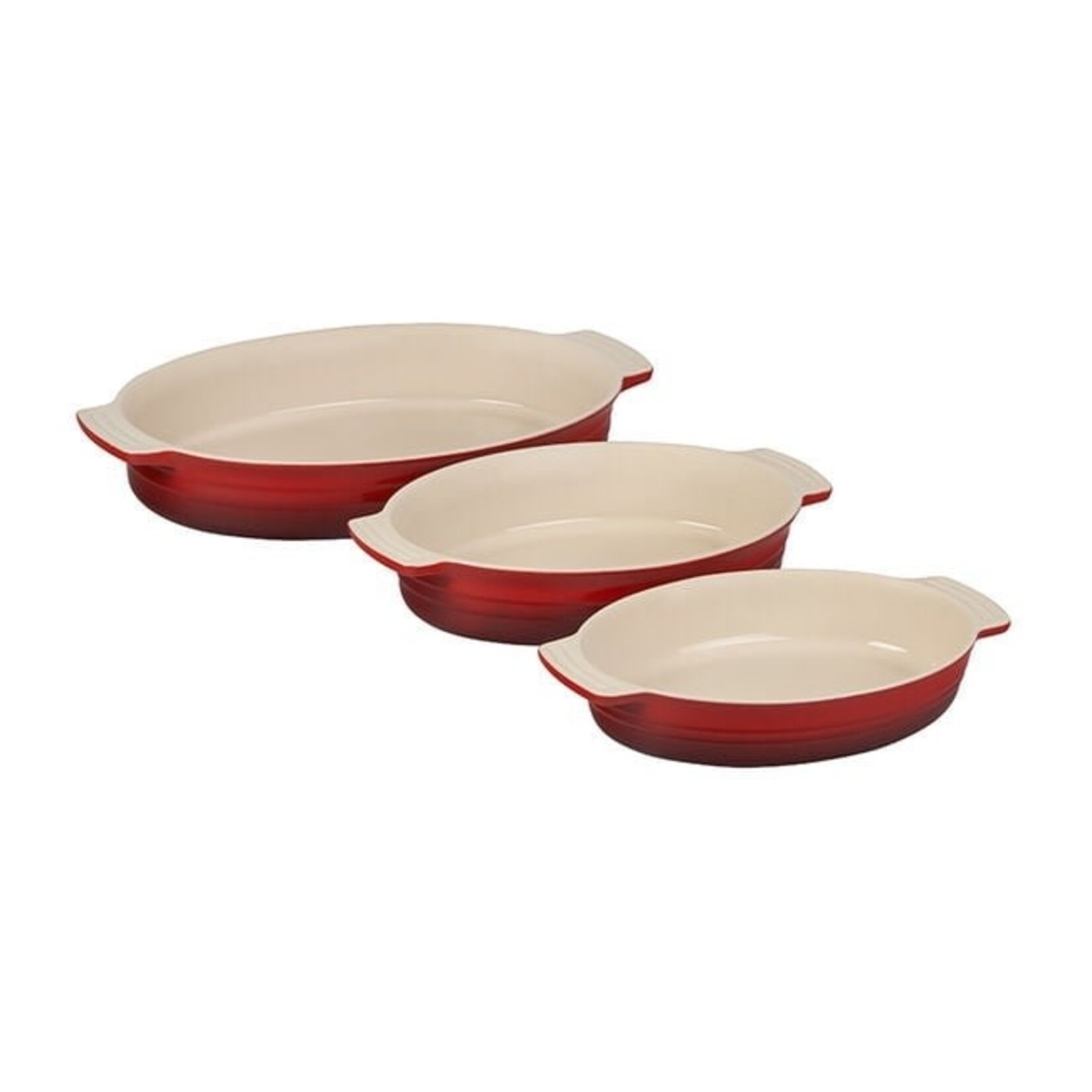 Le Creuset Set Of 3 Classic Oval Dishes Caribbean | Le Creuset