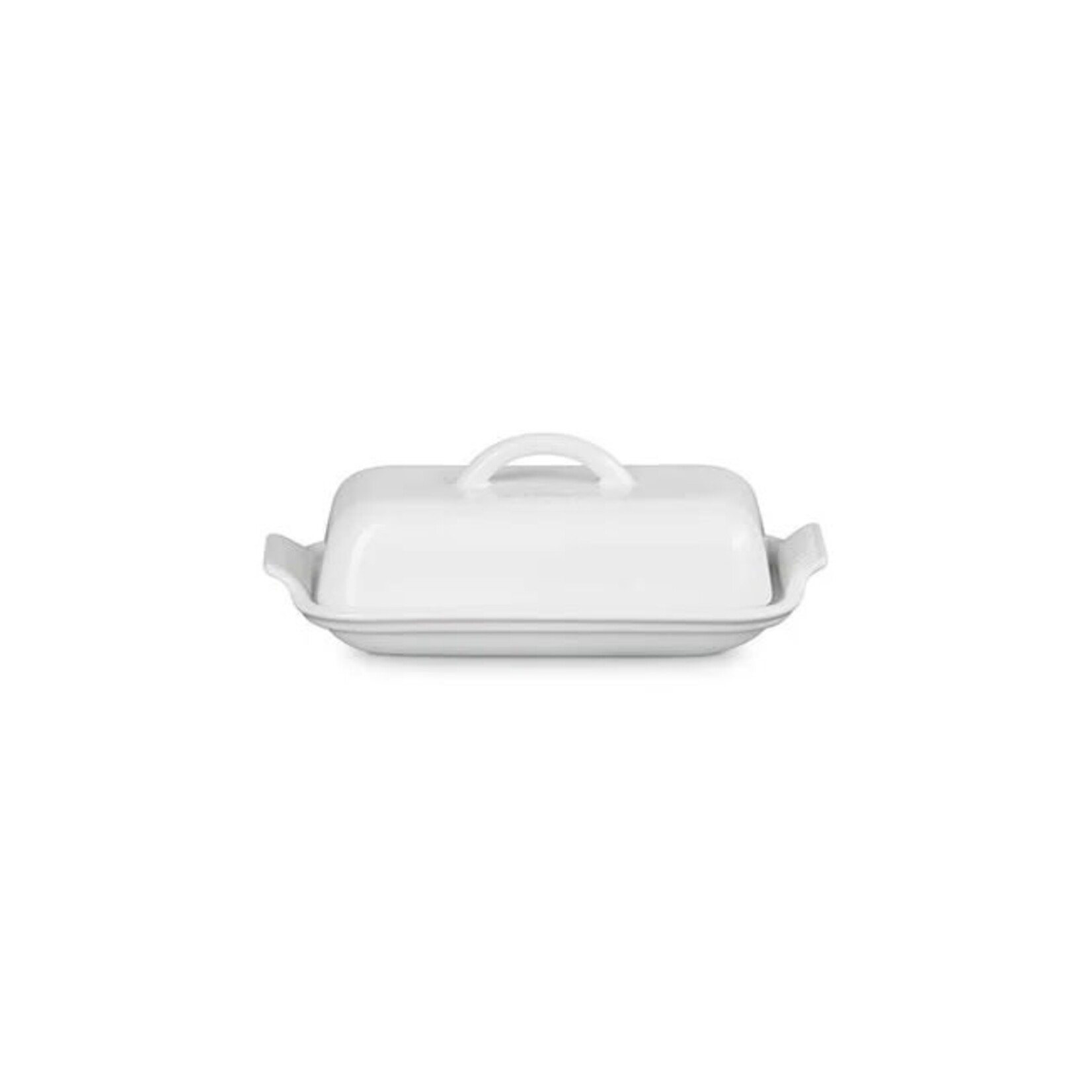 Le Creuset Heritage Butter Dish - White, 8.3" x 4.1" x 3" | Le Creuset