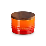 Le Creuset Salt Cellar with Wood Lid - Flame, 7 oz. | Le Creuset