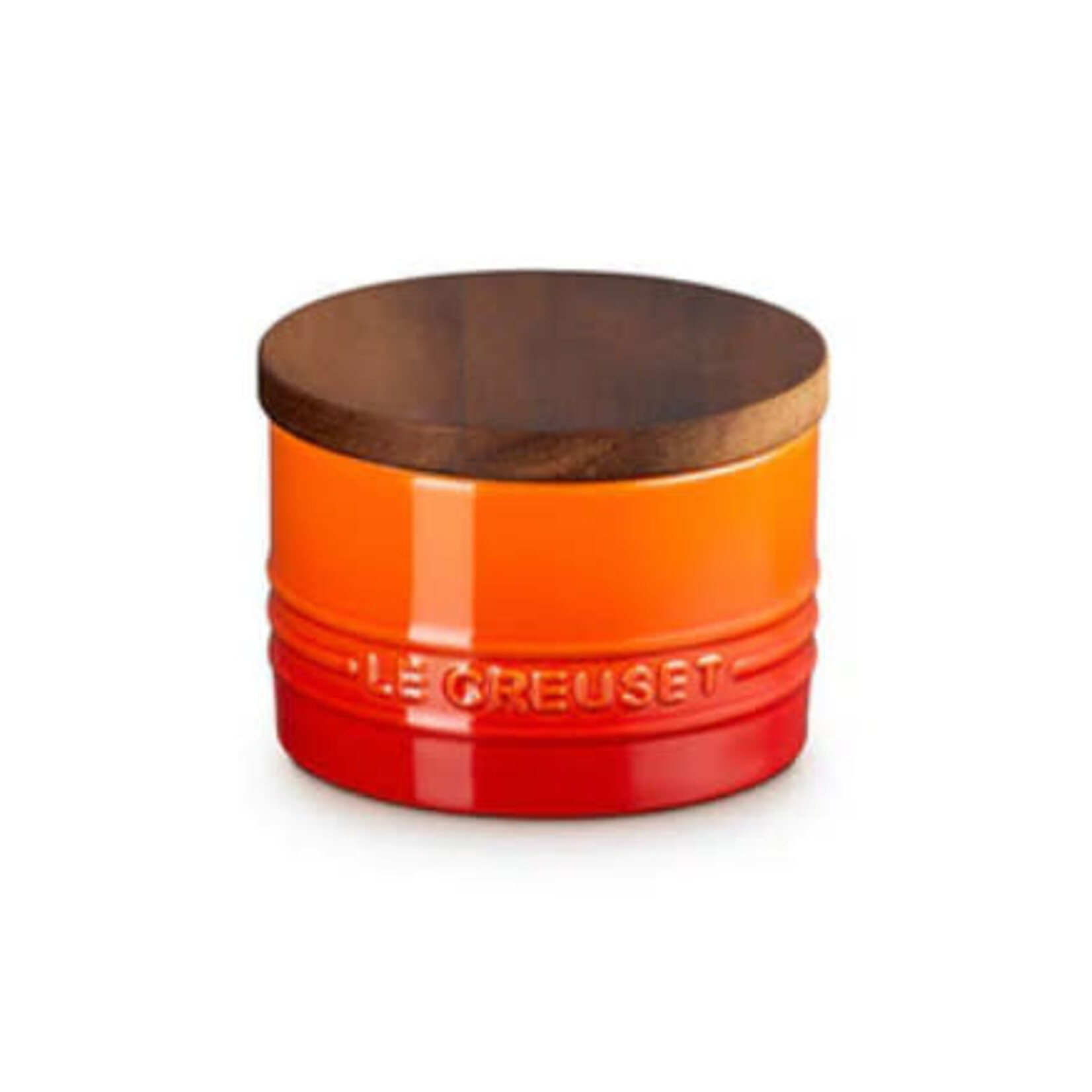 Le Creuset Salt Cellar with Wood Lid - Flame, 7 oz. | Le Creuset