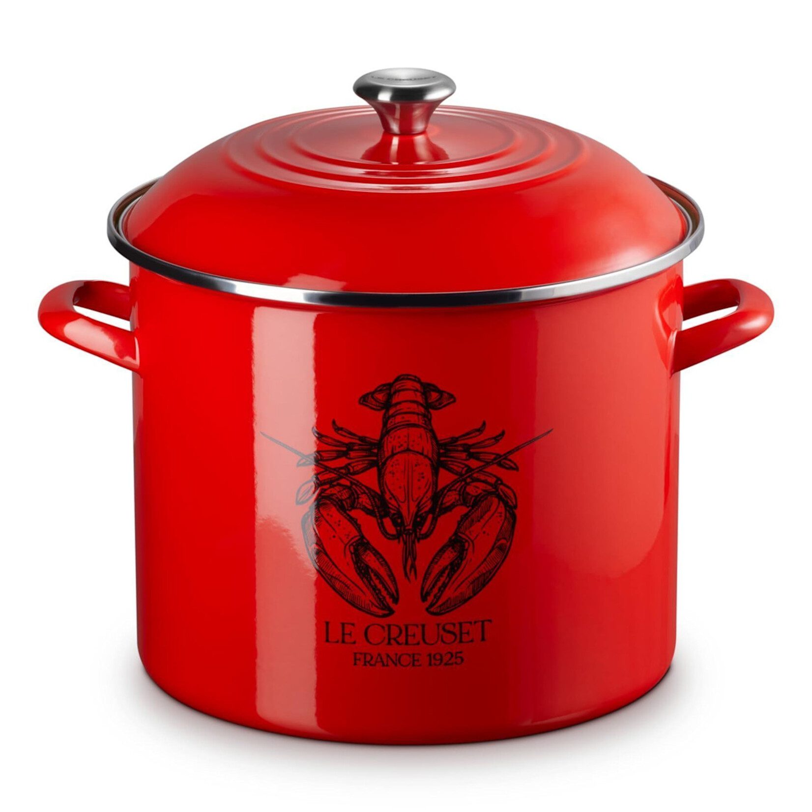 Le Creuset Enamel on Steel Traditional Lobster Stockpot with Lid, 20 qt. - Carmin | Le Creuset