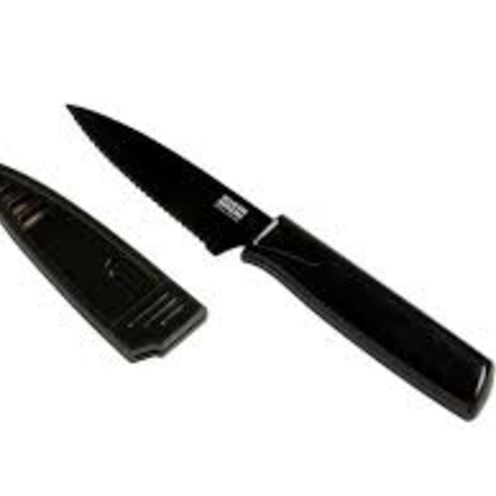 Kuhn Rikon Paring Knife Colori Serrated, Black | Kuhn Rikon