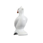 Le Creuset Heritage Pie Bird with Santa Hat - White, 3" | Le Creuset