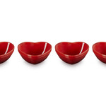 Le Creuset Mini Heart Bowls Set of 4 - Cerise | Le Creuset