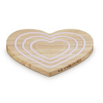 Le Creuset Magnetic Wooden Trivet Heart Pink Silicone | Le Creuset