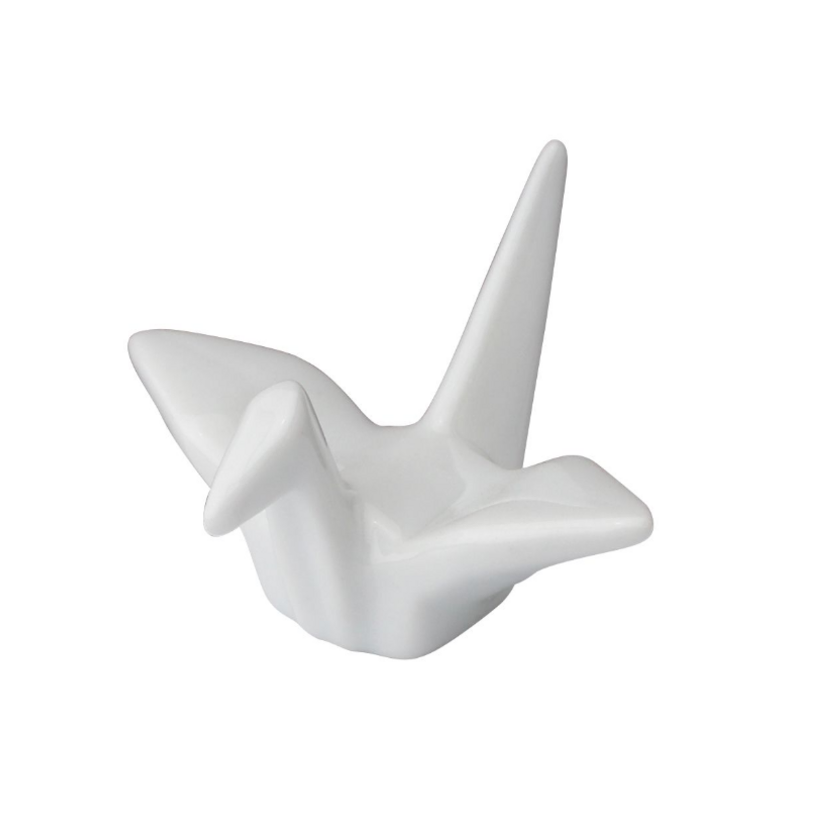 Urban Tokyo Origami Crane Porcelain Chopsticks Rest 2"L White | Urban Tokyo