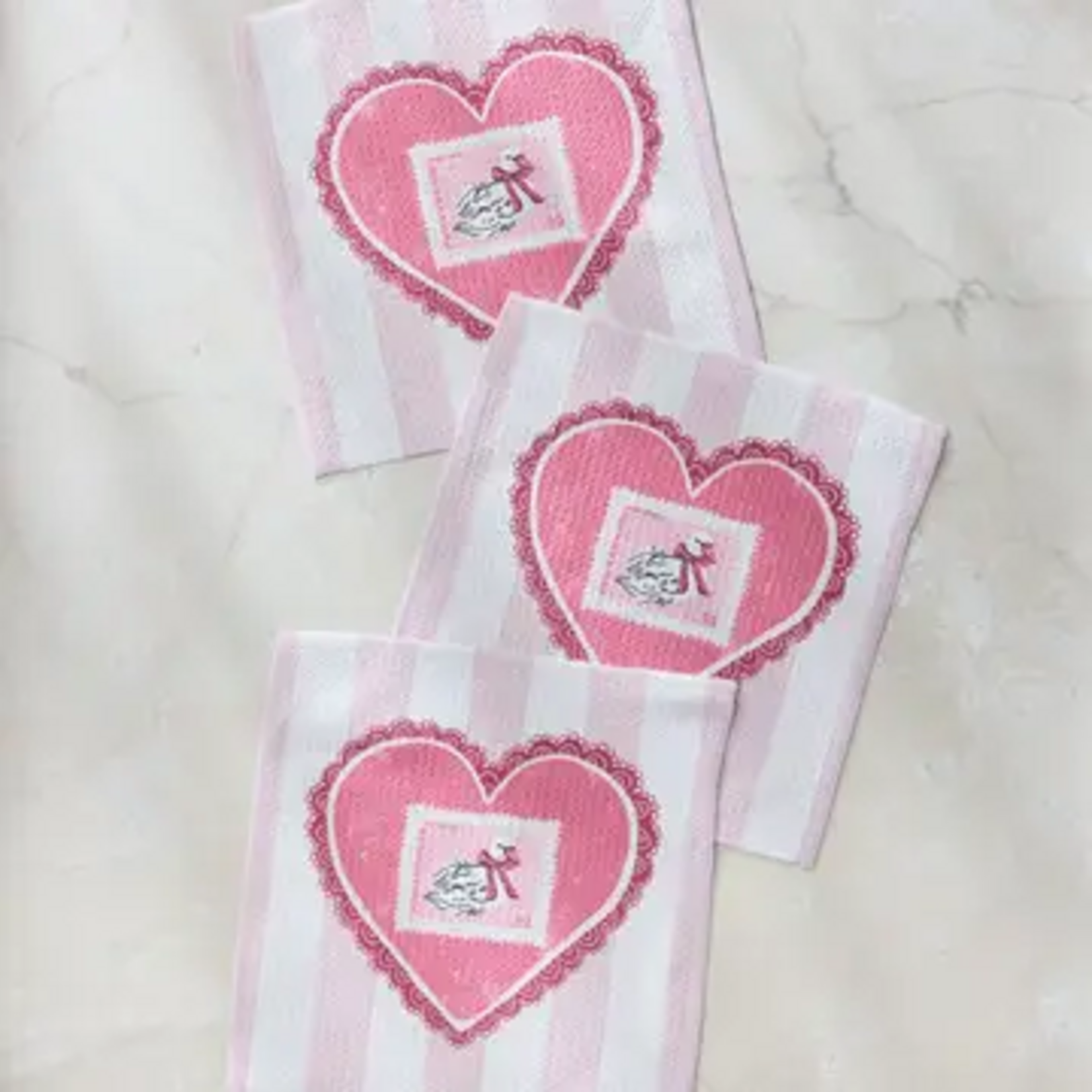 Geometry Love and Swans Dishcloth Set | Geometry