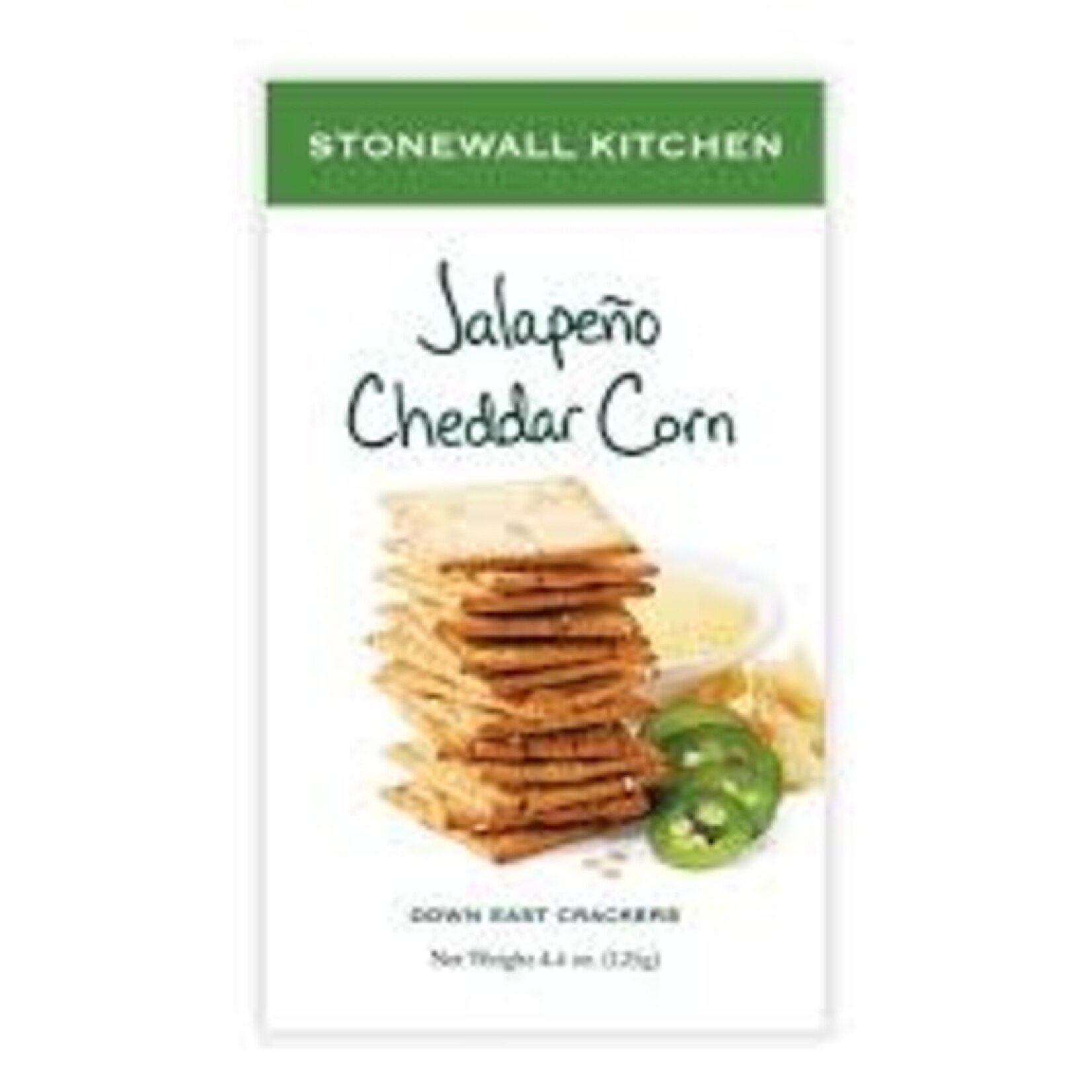 Stonewall Kitchen Jalapeño Cheddar Corn Crackers 4.4 oz box | Stonewall Kitchen