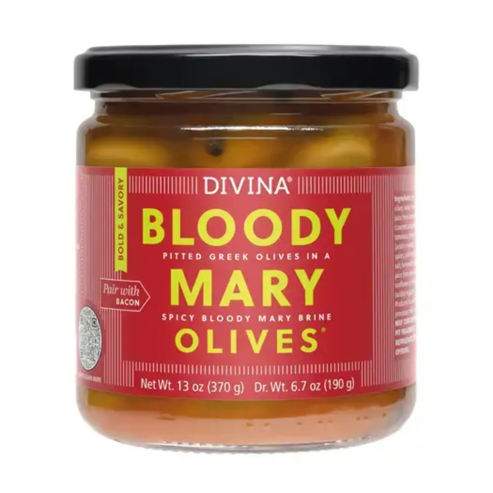 Bloody Mary Olives, Divina 13oz