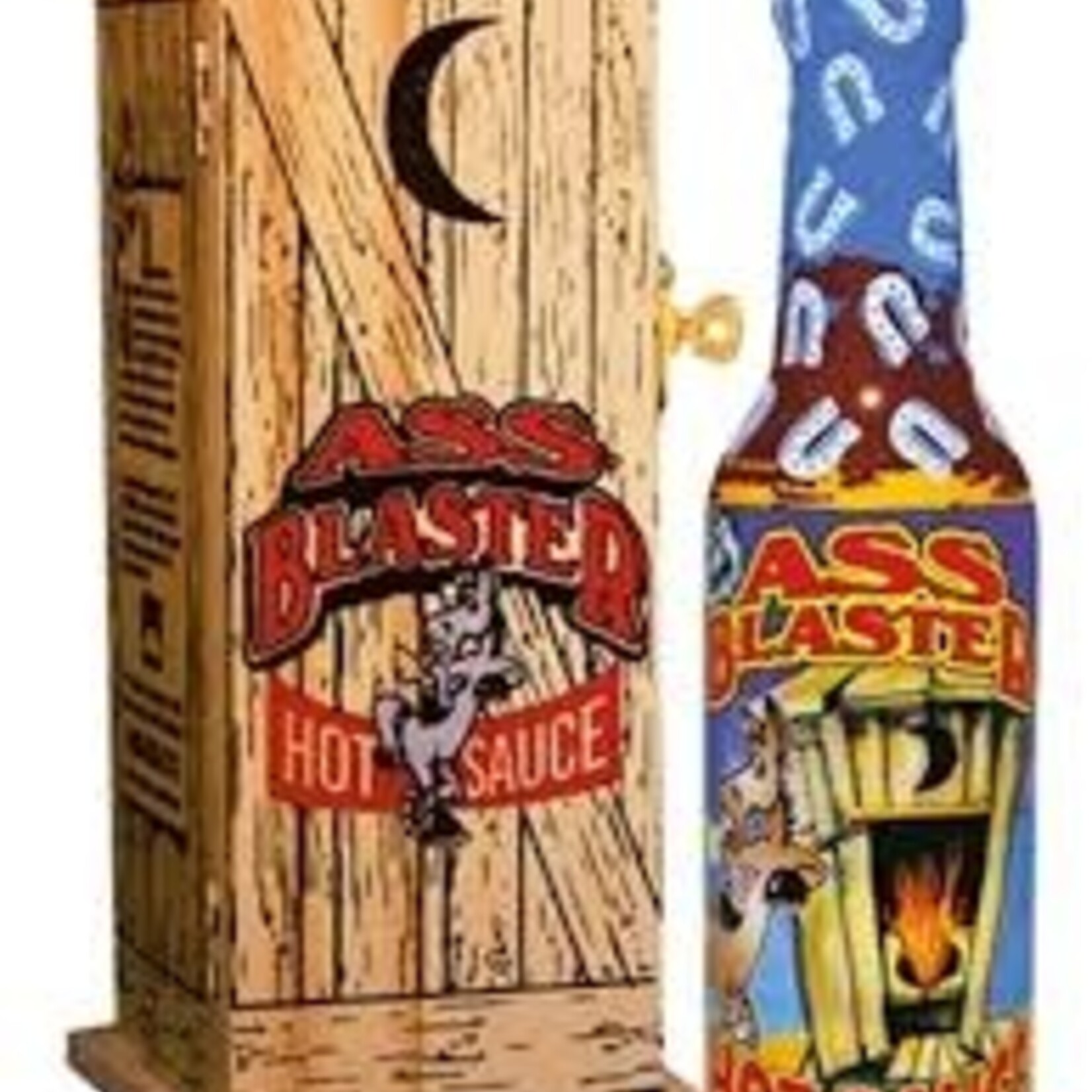 Ass Blaster Collector's Hot Sauce with Wooden Outhouse | Heat Rating: 10