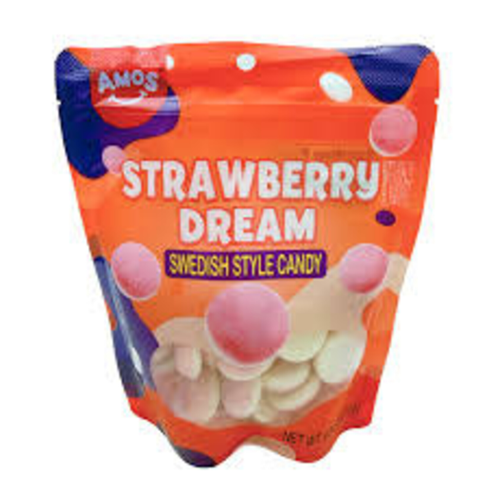 Amos Swedish Style Candy Strawberry Dream 9.5oz