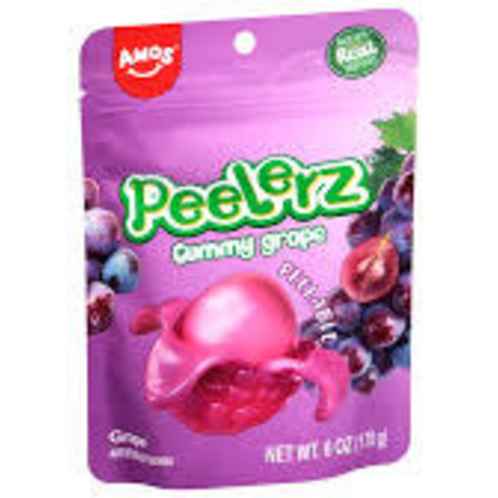 Amos Gummy Peelerz Grape 6oz