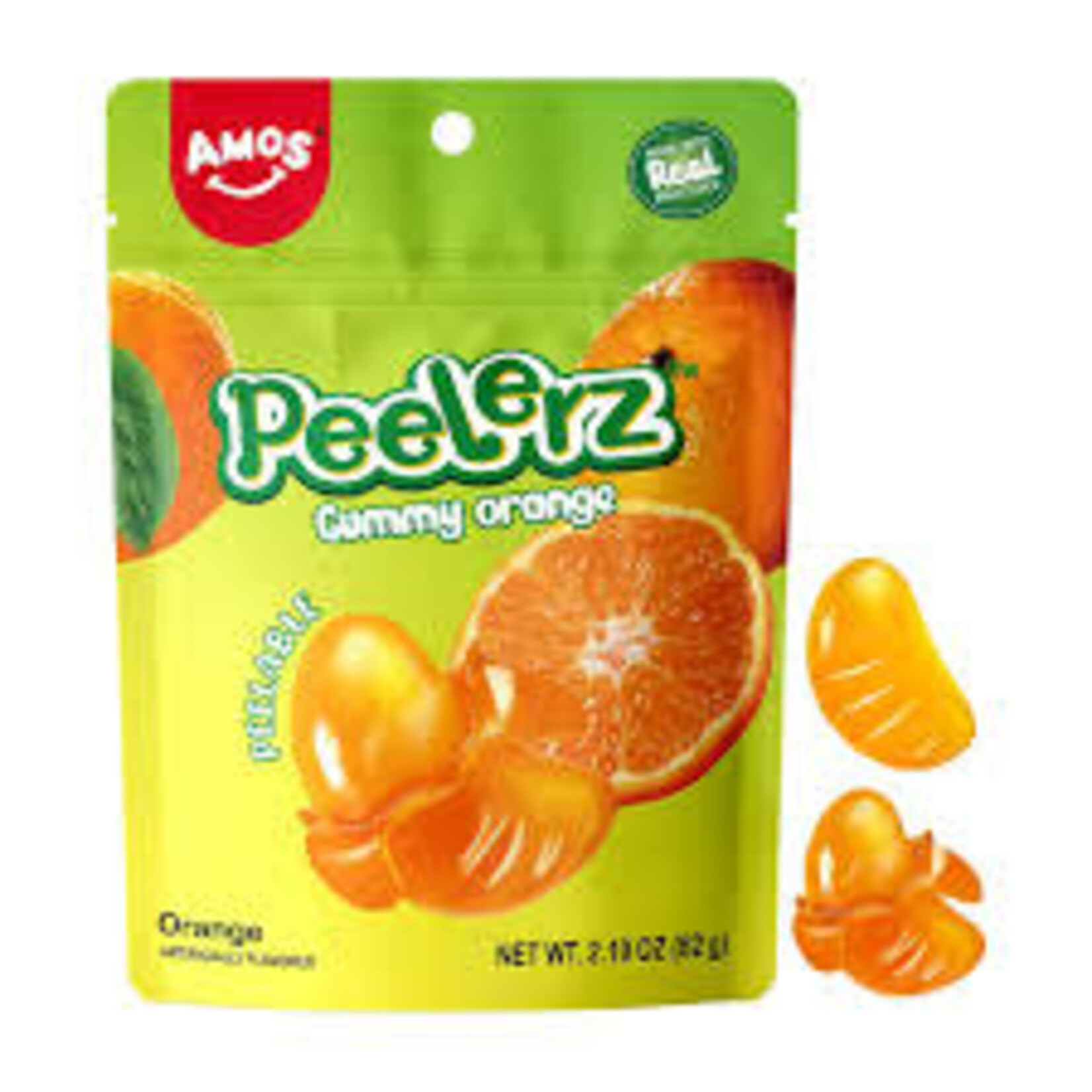 Amos Gummy Peelerz Orange 6oz