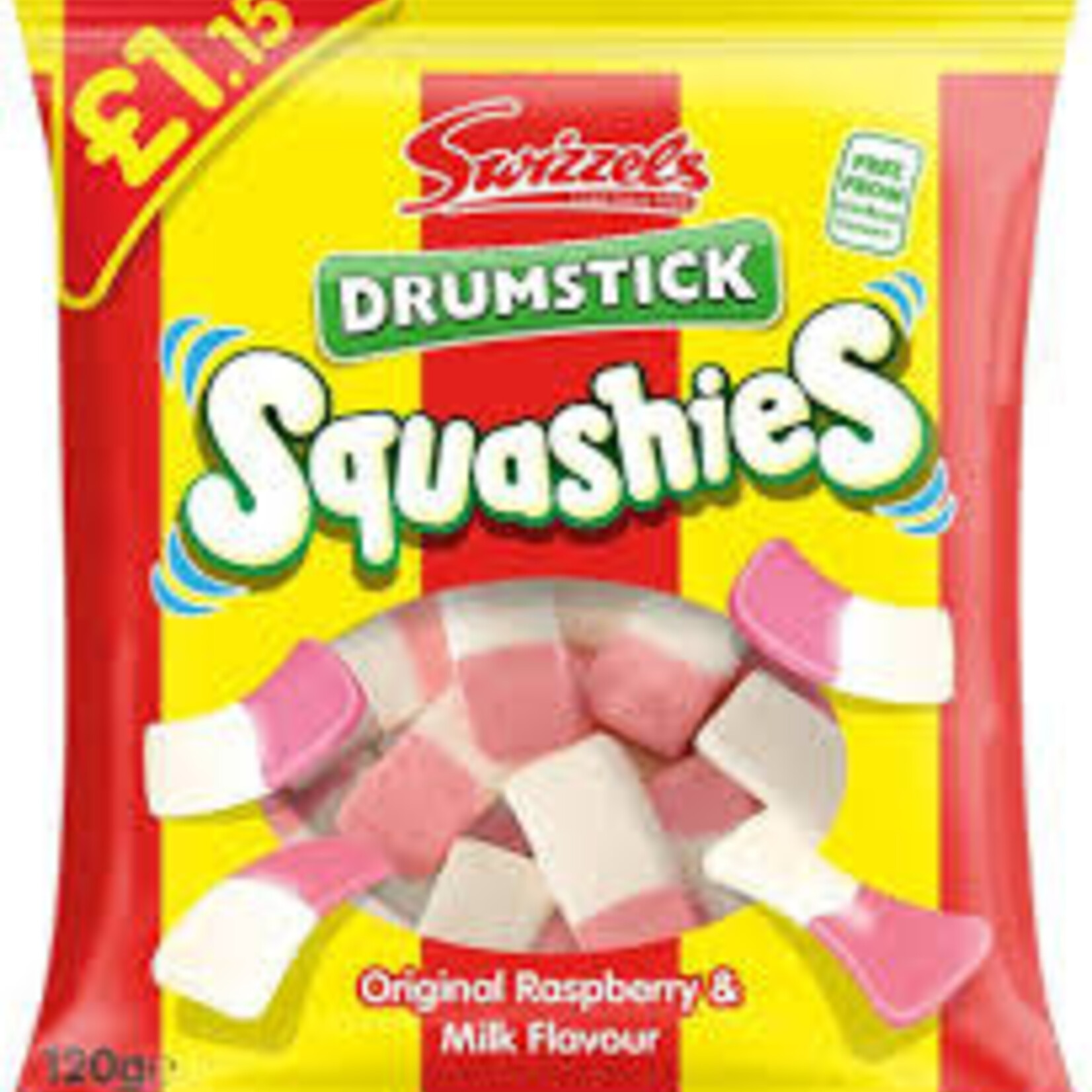 Limited Import - Squashies Original Raspberry & Milk