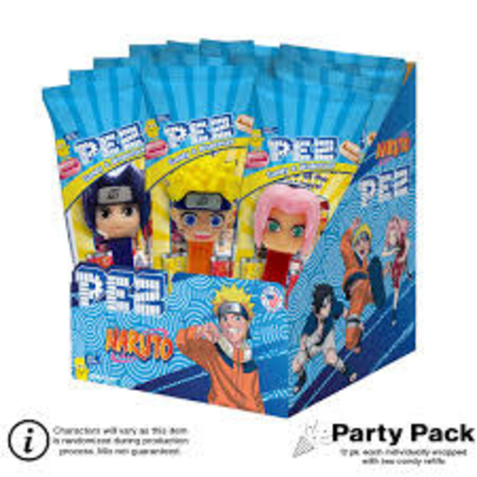 Pez Poly 12ct - Naruto Assortment
