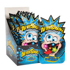 Shock Rocks Candy Blue Raspberry AfterShocks SMALL Popping Candy, Blue Raspberry .33oz - Duluth Kitchen Co