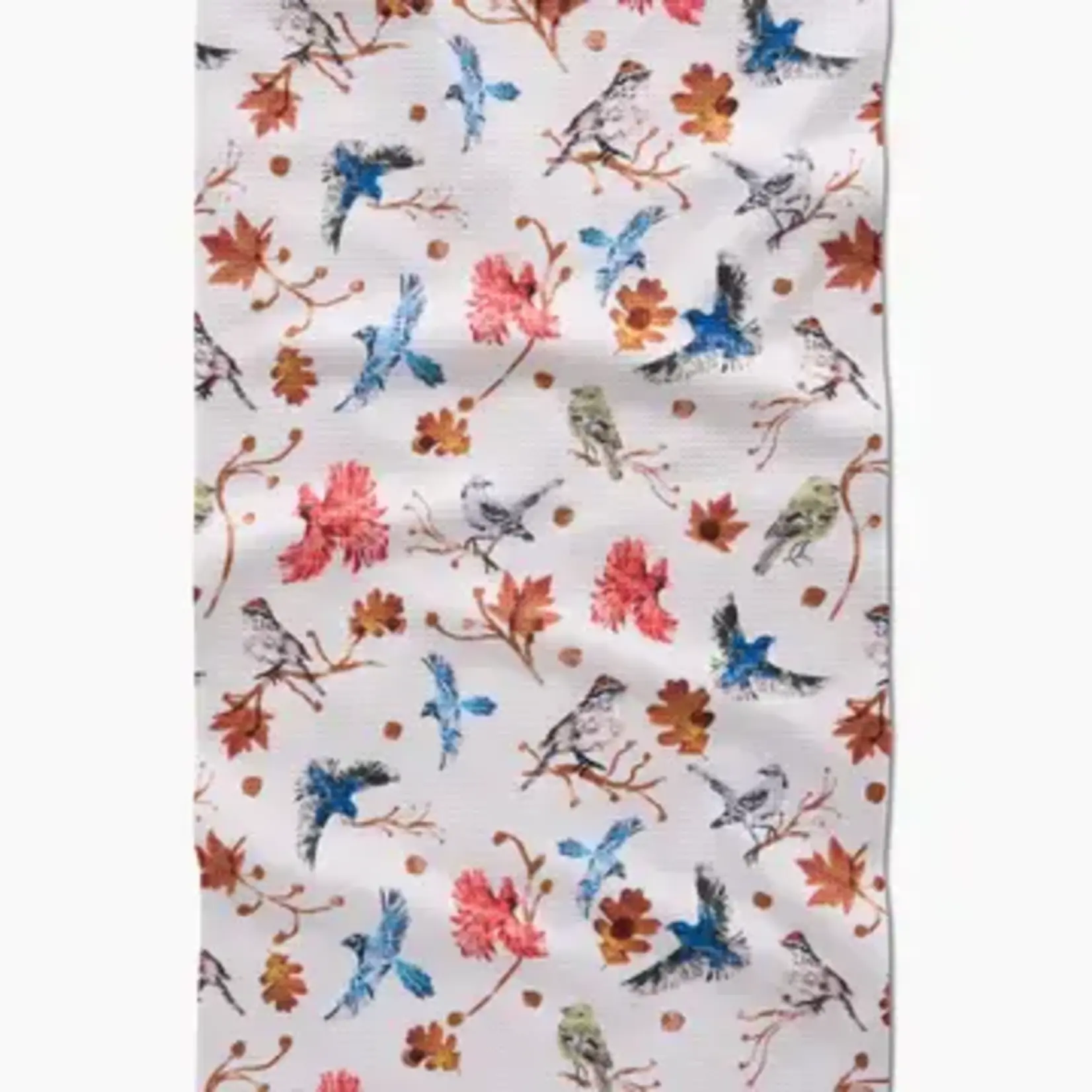 Autumnal Bird Skies Tea Towel | Geometry