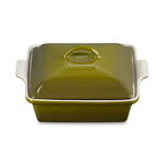 Nicole Manion & Matthew Warren Registry Le Creuset Heritage Shallow Square Covered Casserole 2 Qt Olive, 2 qt. | Nicole Manion & Matthew Warren Registry