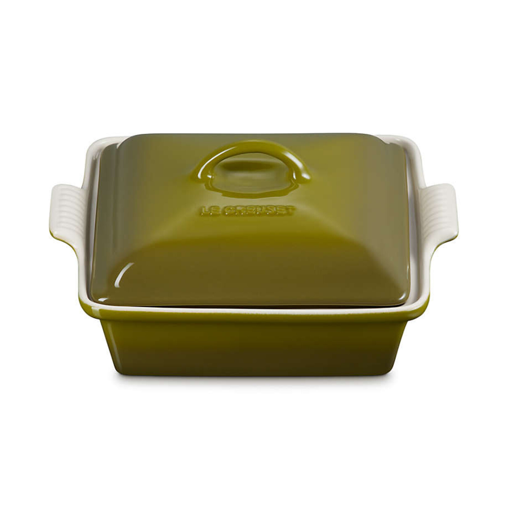 Nicole Manion & Matthew Warren Registry Le Creuset Heritage Shallow Square Covered Casserole 2 Qt Olive, 2 qt. | Nicole Manion & Matthew Warren Registry