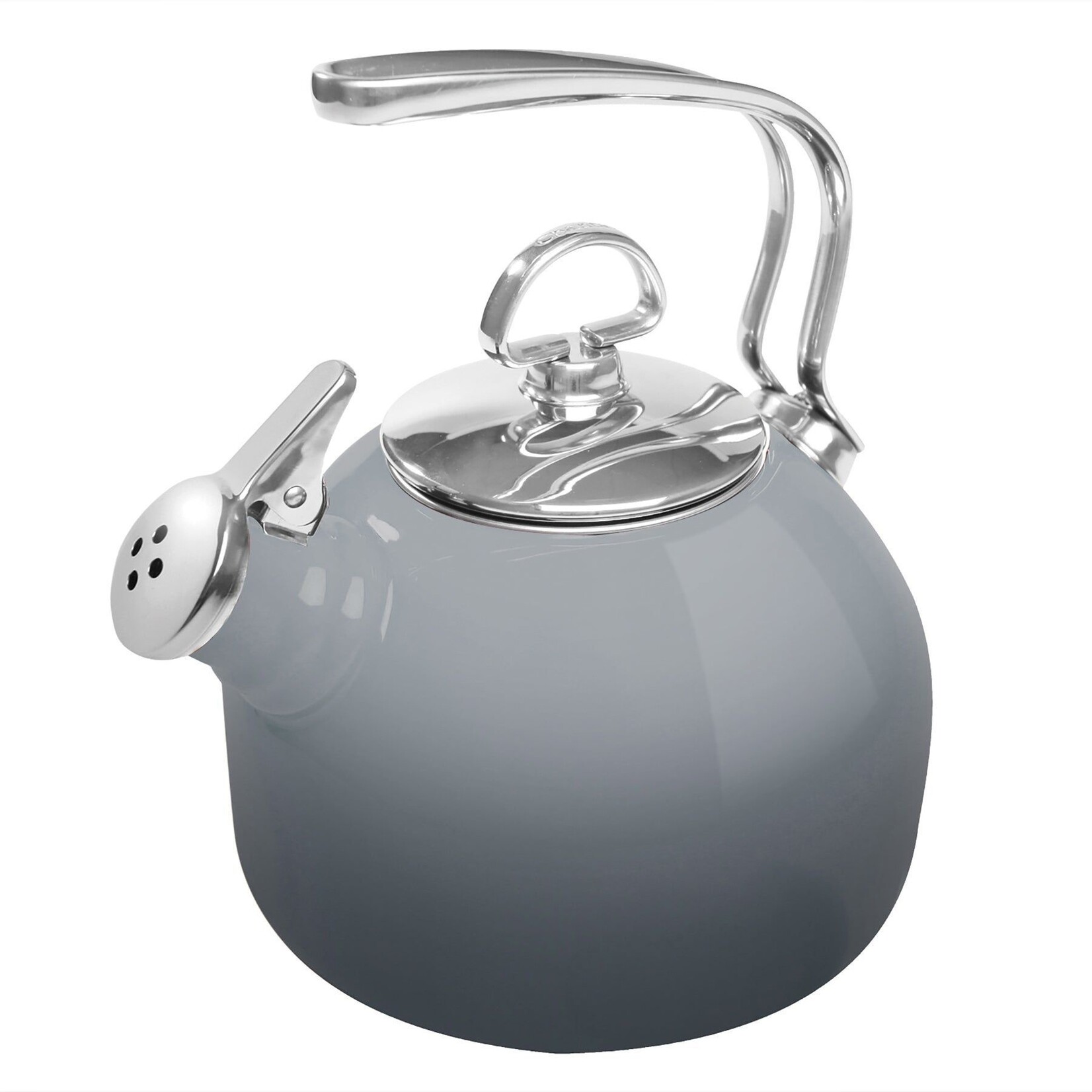 Enamel-on-Steel Classic Teakettle (1.8 Qt.) - Ombre Fade Grey | Chantal