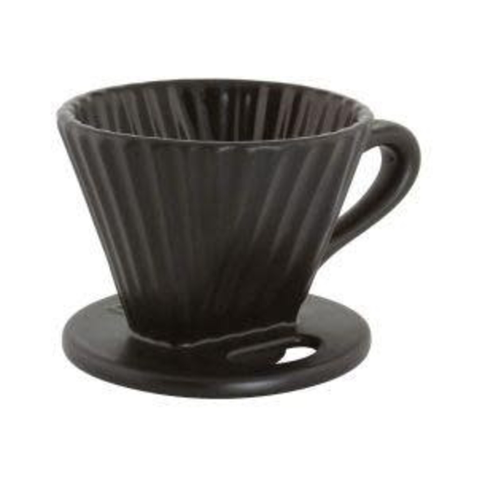 Ceramic Filter (8oz) - Design inspired by the shape of the Lotus flower - Matte Black | Chantal