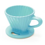Ceramic Filter (8oz) - Design inspired by the shape of the Lotus flower - Aqua | Chantal