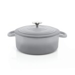 Cast Iron Dutch Oven (3 Qt.) - Ombre Fade Grey | Chantal