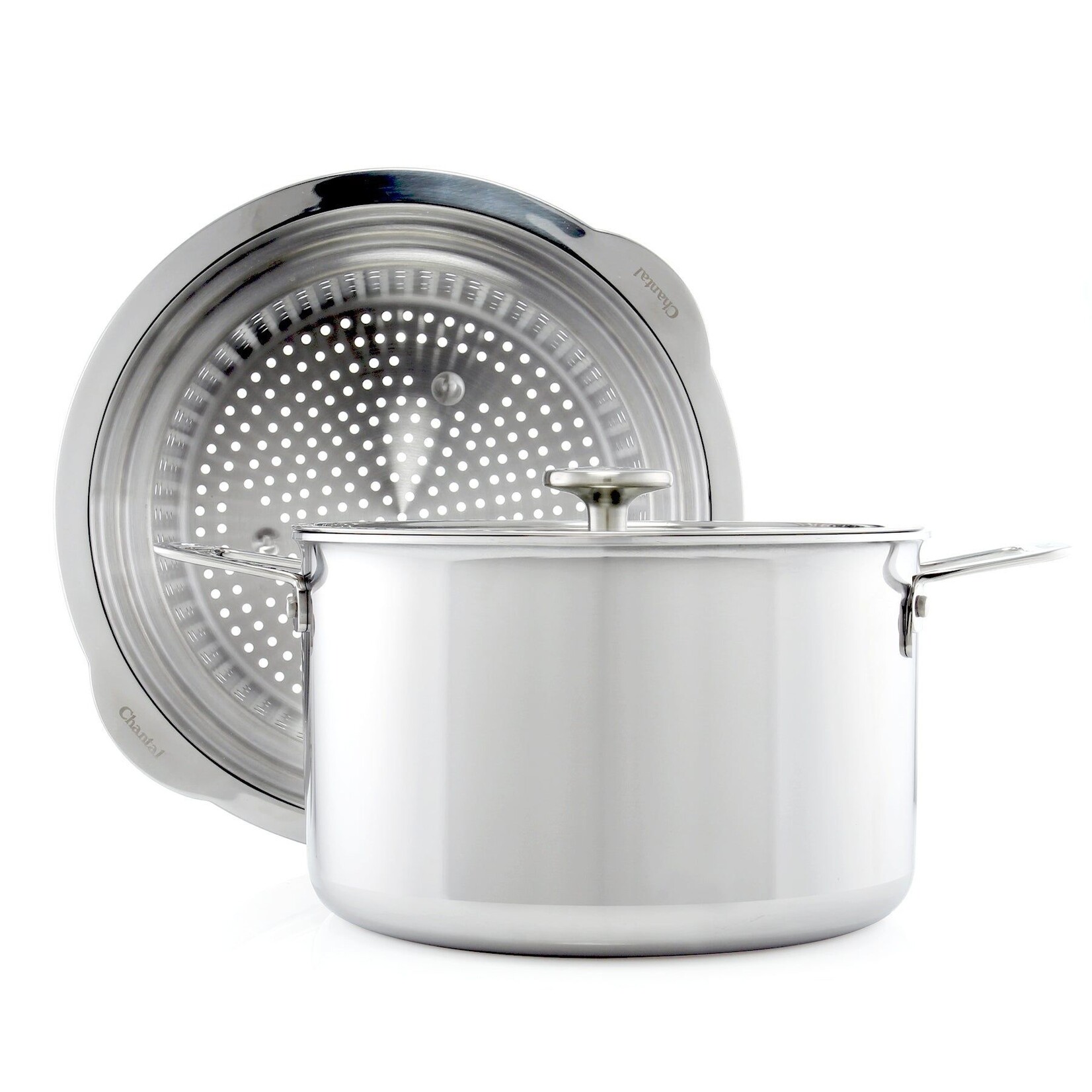 3.Clad 7 Qt. Stockpot & Steamer | Chantal